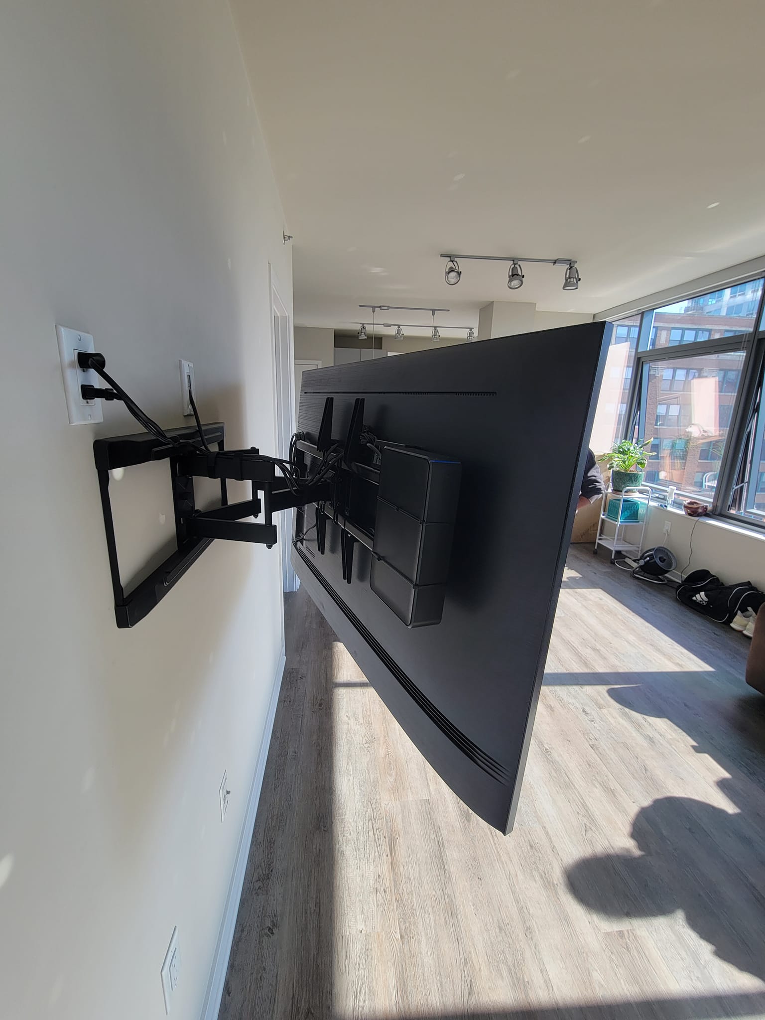 Photo of previous TV mounting installs